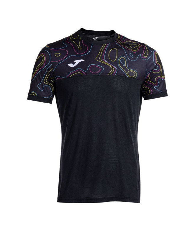Camiseta de Tenis Joma Torneo Capsule Negro Hombre