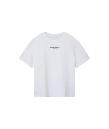 Camiseta name it Nkmbrody Ss Nreg Niño Bright White