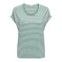 Camiseta Only moster Stripe S/S Jadeite Mujer