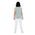 Camiseta Only moster Stripe S/S Jadeite Mujer