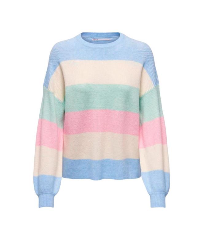 Sudadera Only Onlatia tripe Kentucky Blue Mujer