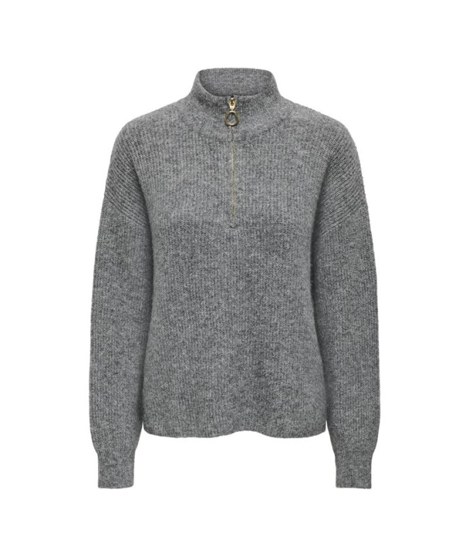 Sudadera Only Onltokyo Solid L/S Zip Mujer Dark...