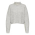 Sudadera Only Onlmelanie L/S Rollneck Mujer Light Grey Melange