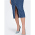 Pantalón Only Onlsiri Front Slit Dnm Gua Mujer Black Denim