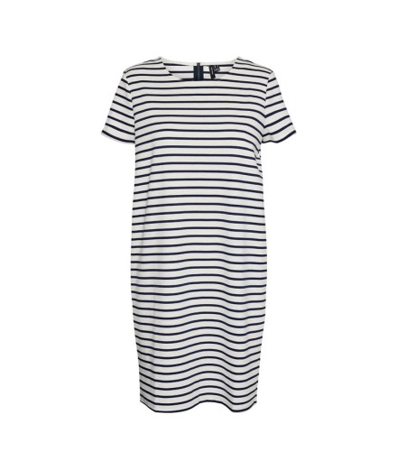 Vestido Vero Moda Vmabby Ss Short Zip Dress Jrs Noos Snow...