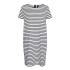 Vestido Vero Moda Vmabby Ss Short Zip Dress Jrs Noos Snow White