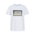 Camiseta Jack & Jones Jcologan Tee Ss Crew Neck Ss24 Jnr White