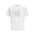 Camiseta Jack and Jones Jcotarmac Camo Front w Neck Hombre Bright White