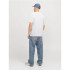 Camiseta Jack and Jones Jcotarmac Camo Front w Neck Hombre Bright White