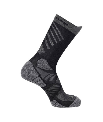 Calcetines de Trail Salomon Aero Crew Black/Castelrock
