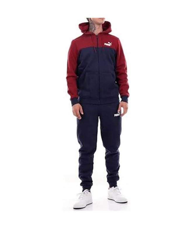 Chándal de Puma Ess+ Hooded Colorblock Suit Fl...