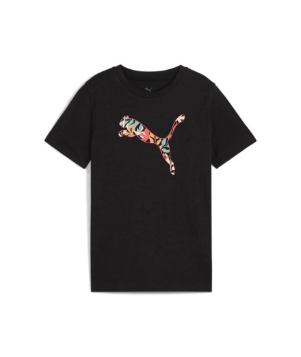 Camiseta Puma Essentials Graphic II G Niña Black