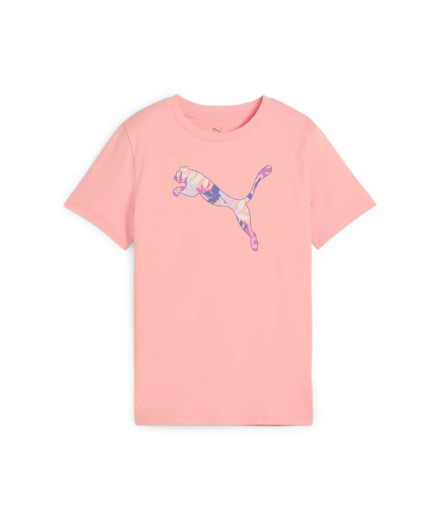 Camiseta Puma Essentials Graphic Ii G,Pink Fruit, Niña