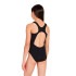 Bañador de Natación Zoggs Cottesloe Sportsback Niña Negro