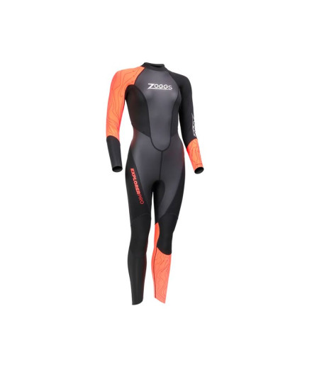 Neopreno de Natación Zoggs Explorer Pro Fs Mujer Negro/Rojo