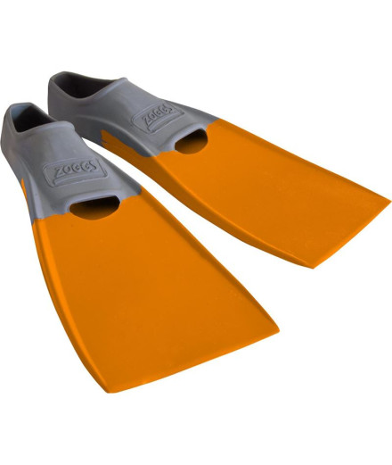 Aletas de natación Zoggs Long Blade Rubber Fin Gery/Orange