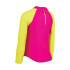 Camiseta de Natación Zoggs Long Sleeve Zip Sun Top Niña Amarillo/Rosa