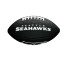 Balón de Fútbol Americano Wilson Mini Nfl Team Soft Touch Fb Bl Se Infantil Negro/