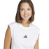 Camiseta adidas 3 Bandas Sj Tk Mujer Blanco/Negro