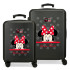 Trolley Disney Abs Luggage Set 2/ 55-68Cm.4W.My Pretty Bow Minnie Negro
