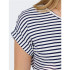 Camiseta Only Onlmoster Stripe S/S O-Neck Cloud Dancer Mujer