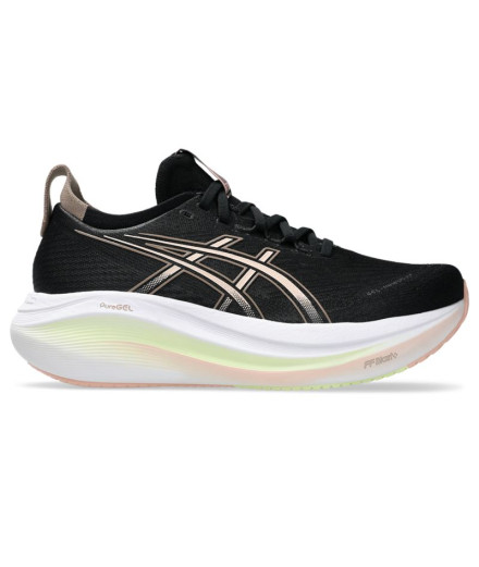 Zapatillas de Running ASICS Gel-Nimbus 27 Mujer Negro/Breeze