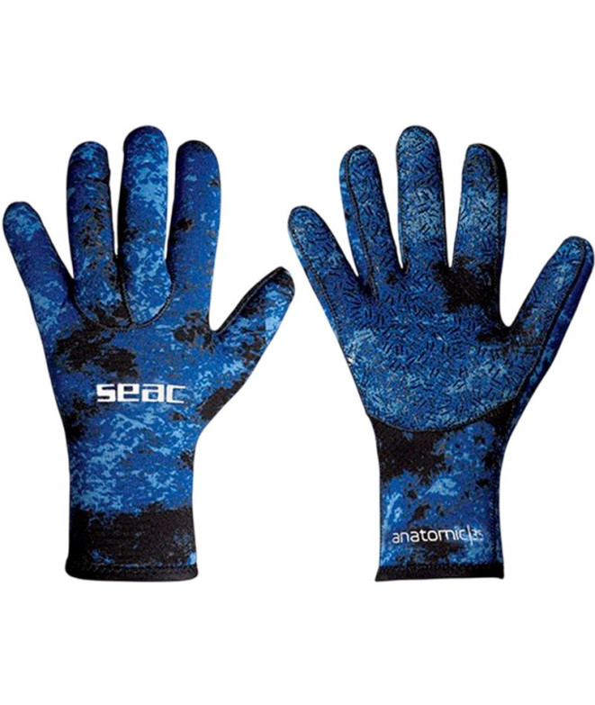 Guantes Camo Azul 350 3,5 Mm Seac
