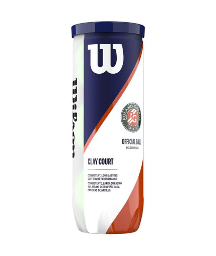 Pelotas de Tenis Wilson Roland Garros Clay Ct 3 Ball...