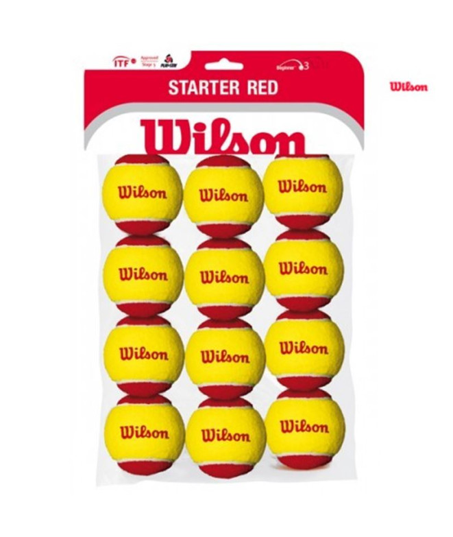 Pelotas de Tenis Wilson Starter Red Tball 12...