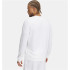 Sudadera Under Armour Rival Terry Logo Crew Hombre Blanco