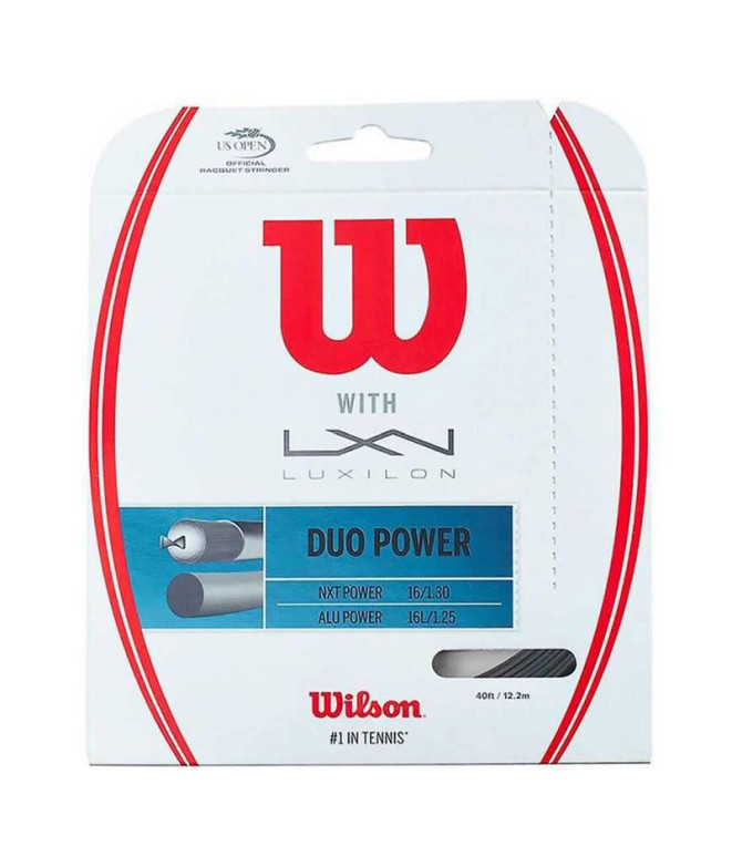 Cordaje de Tenis Wilson Duo Power Alu P 125 &...
