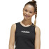 Camiseta adidas Jg Linear Tank Niña Negro/Blanco