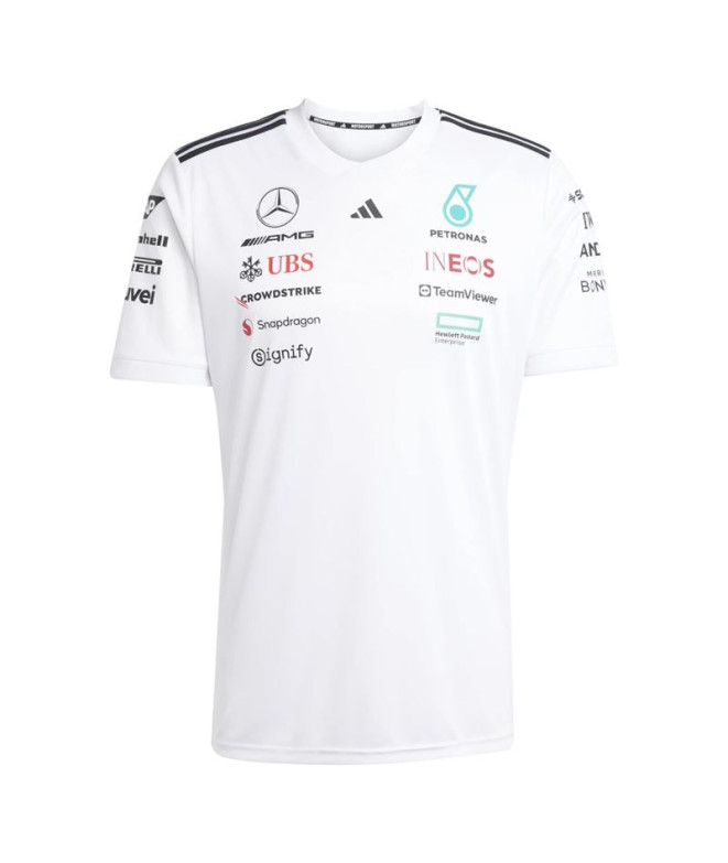 Camiseta adidas Motor Sport Hombre Blanco/Negro