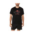 Camiseta de Trail ASICS Fujitrail Logo Ss Top Hombre Negro/Carbon/Coral