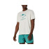 Camiseta de Trail ASICS Fujitrail Logo Ss Top Hombre Beige/Blanco