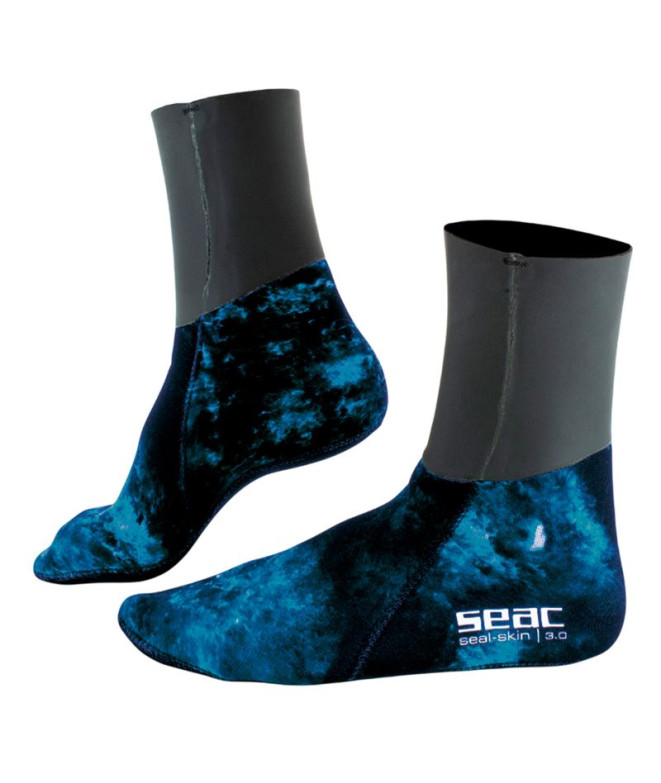 Calcetines Seac Seal Skin Camo Azul 3 Mm