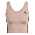 Camiseta de Fitness adidas We 3Bandas Crop Tank Mujer Rosa/Negro