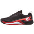 Zapatillas de Tenis Wilson Rush Pro 4.5 Clay Negro/Rojo Hombre