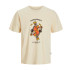 Camiseta Jack & Jones Joranatomy Skull Ss Crew Neck Sn Niño Antique White