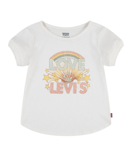 Camiseta Levi's Double Cuff Niña Gardenia
