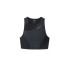 Camiseta de Trail Nnormal Cropped Top Mujer Negro