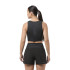Camiseta de Trail Nnormal Cropped Top Mujer Negro