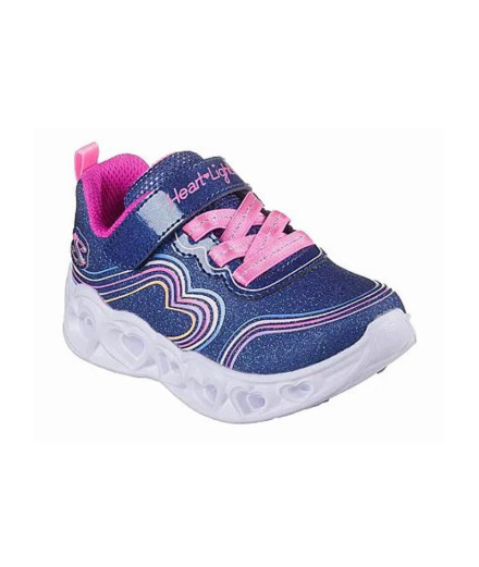Zapatillas Skechers Heart Lights - Retro Niña Azul Marino