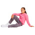 Sudadera adidas Lin French Terry Crew Infantil Rosa