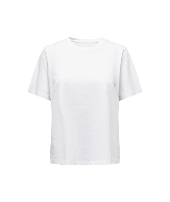 Camiseta Only Onlonly S/S Jrs Mujer White