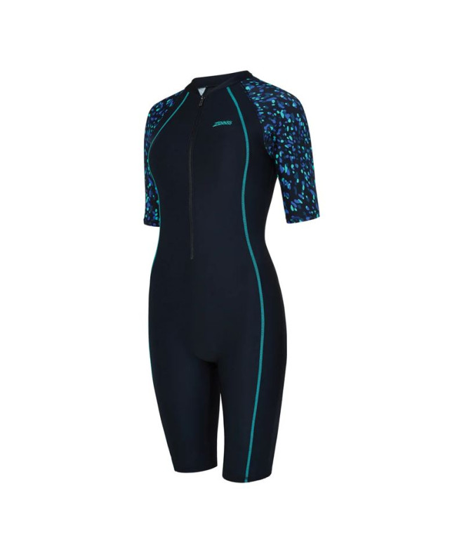 Bañador de Natación Zoggs Kneesuit Sleeve Print...