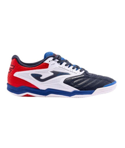 Botas De Fútbol Joma Cancha 2403 Marino Blanco Indoor Hombre