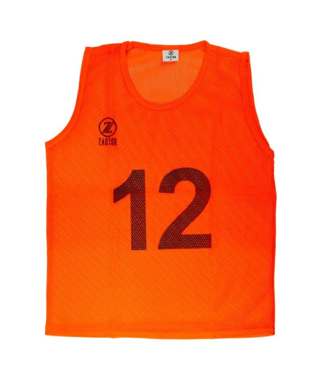 Set Petos Numerados Skill (1-12) - Naranja Enebe