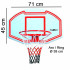 Set Tablero de baloncesto Enebe 730001 Moxen tiro 71x45cm