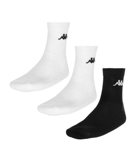 Calcetines Kappa Chimido Sport Co X3 Blanco Negro